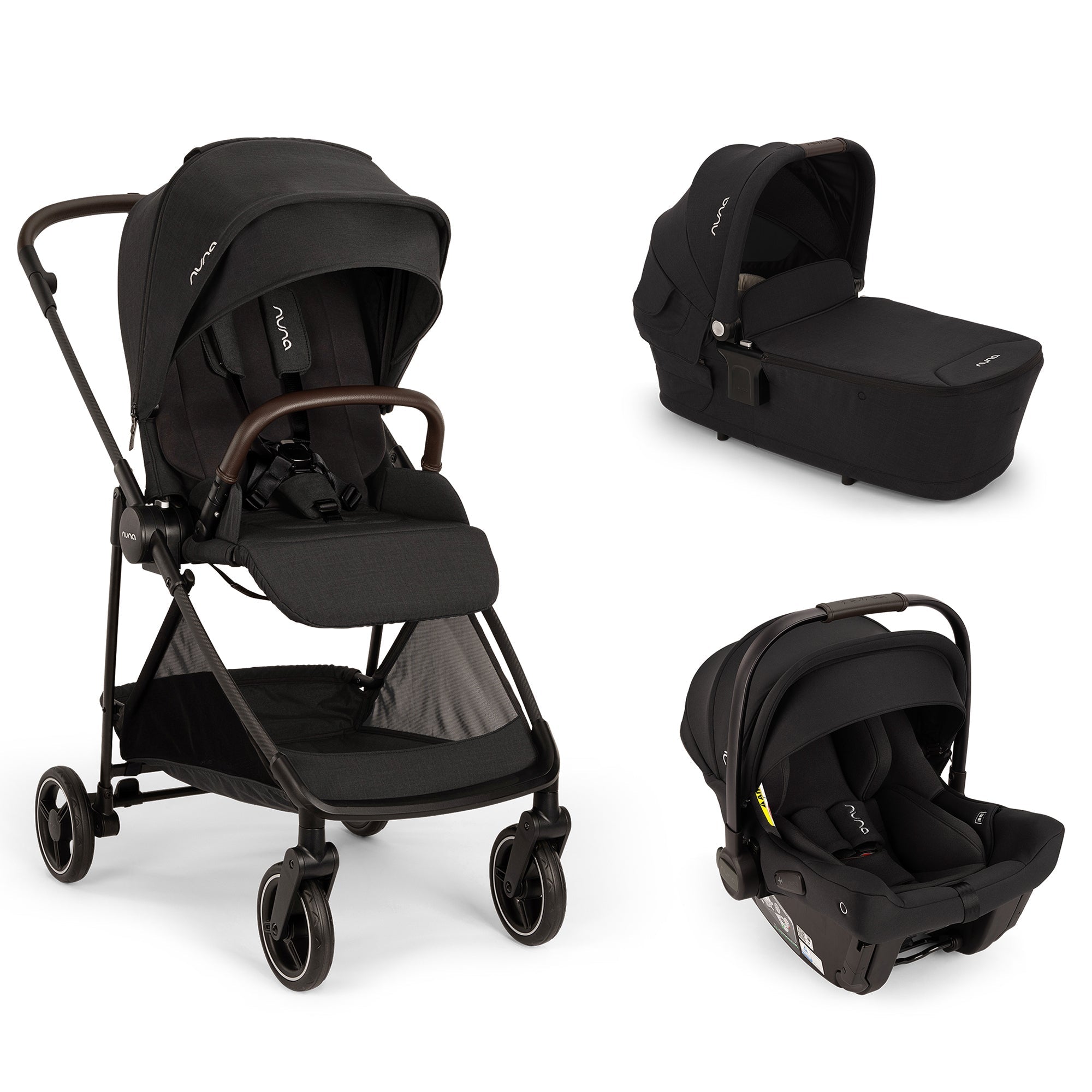 Nuna IXXA next URBN Travel System - Caviar