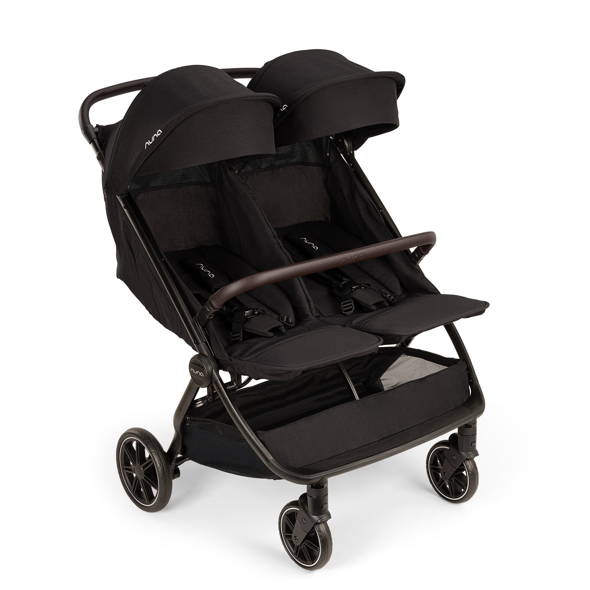 Nuna TRVL Dubl Sibe-By-Side Double Stroller - Caviar