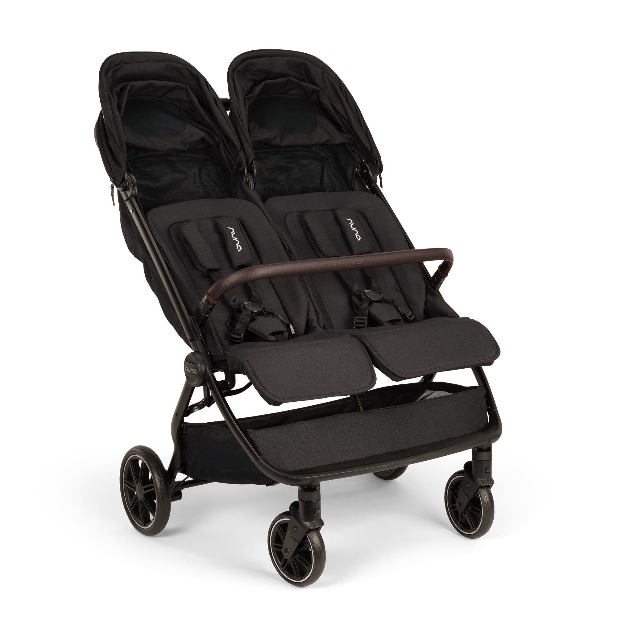 Nuna TRVL Dubl Sibe-By-Side Double Stroller - Caviar