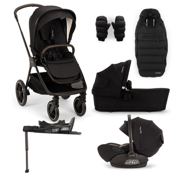 Nuna TRIV lx Stroller, Carrycot & Winter Set with ARRA flex & Base CURV
